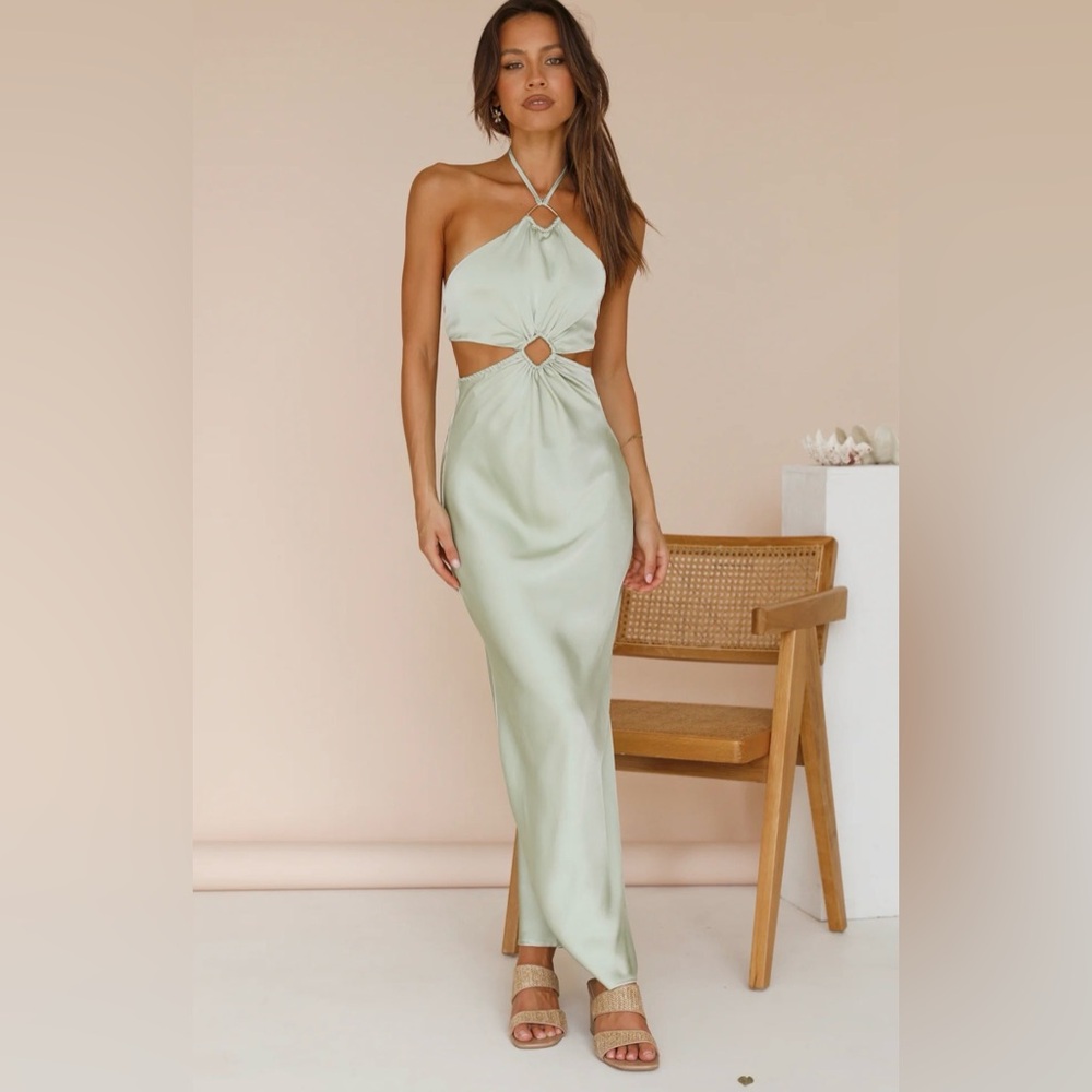 Hello Molly Found You Maxi Dress in Sage